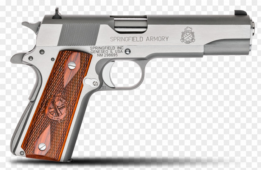 Handgun Springfield Armory, Inc. .45 ACP M1911 Pistol Stainless Steel PNG