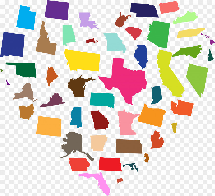Map Clipart United States Heart Clip Art PNG