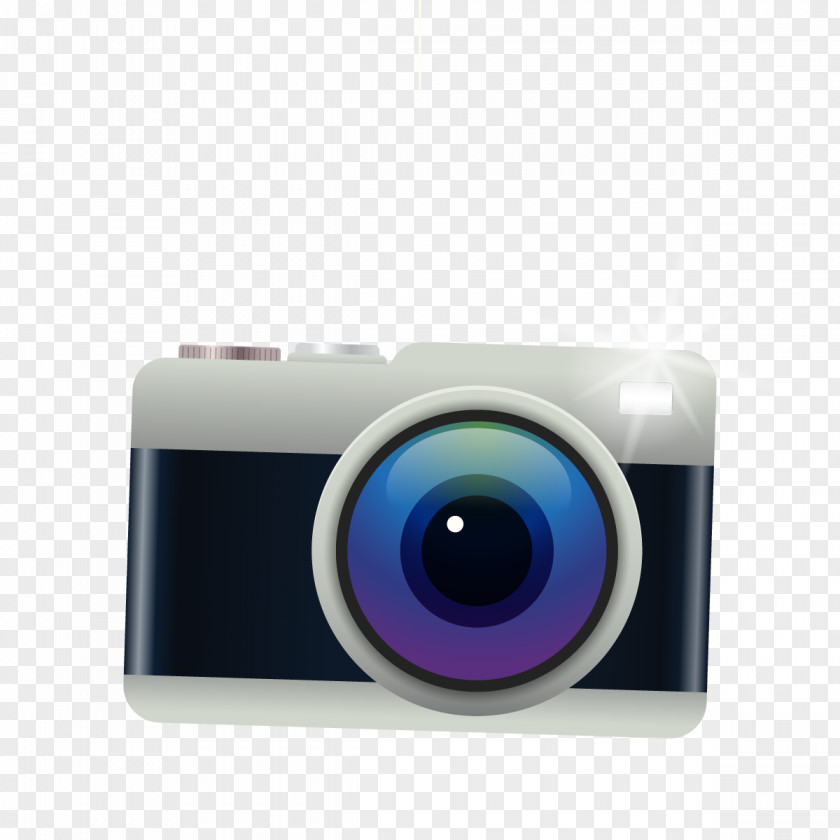 Vector Flash Camera Lens PNG