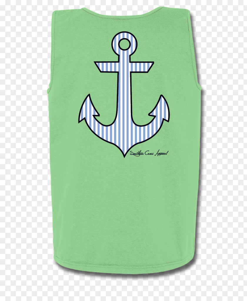 Anchor Material Top Outerwear T-shirt Clothing Sleeveless Shirt PNG