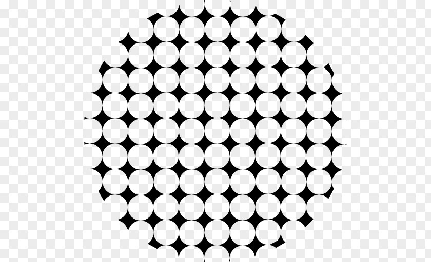 Circular Pattern Halftone Stencil PNG