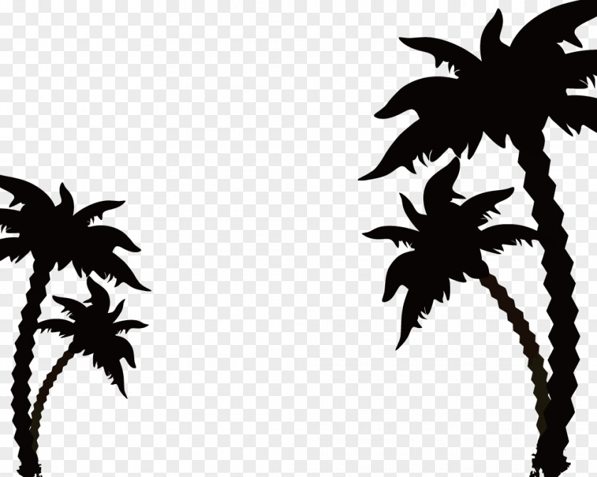 Coconut Tree Silhouette Africa Safari Royalty-free Illustration PNG