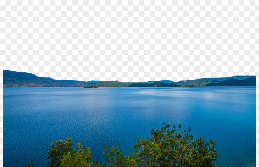 Lugu Lake Rigby Peninsula Water Resources Sky Wallpaper PNG