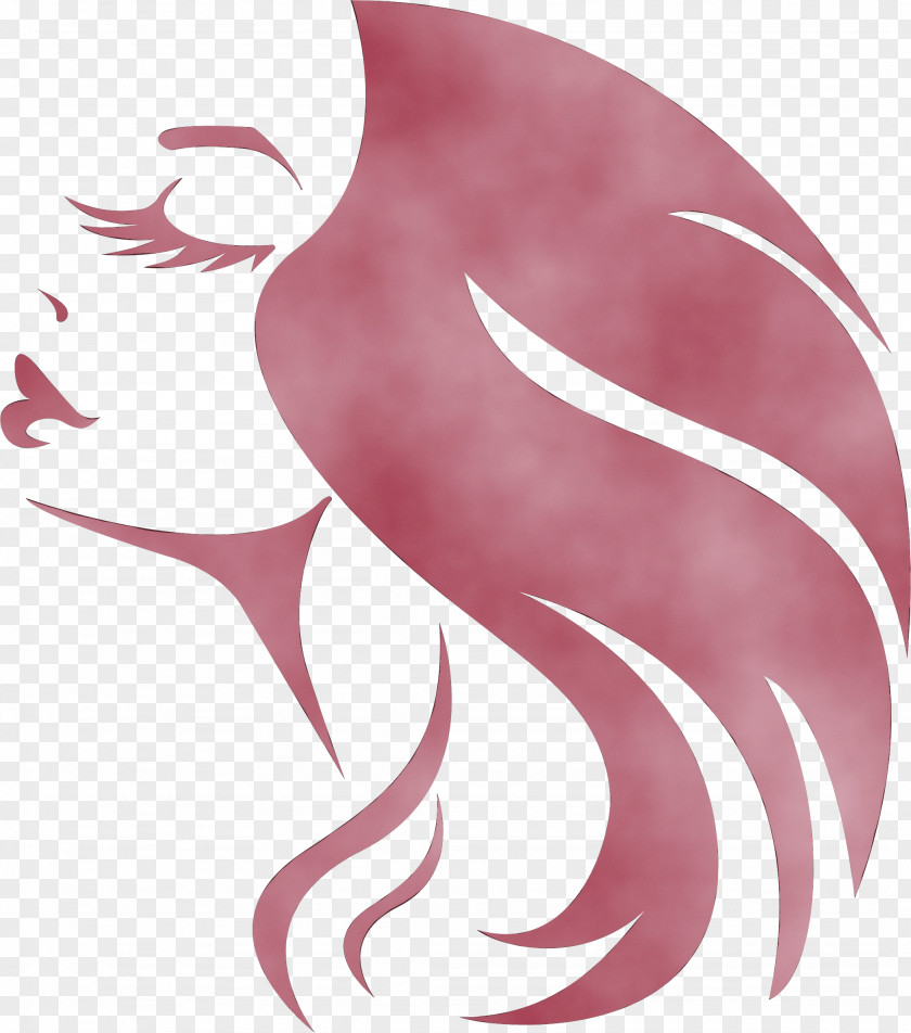 Fictional Character Long Hair Pink Ear Wing Clip Art PNG