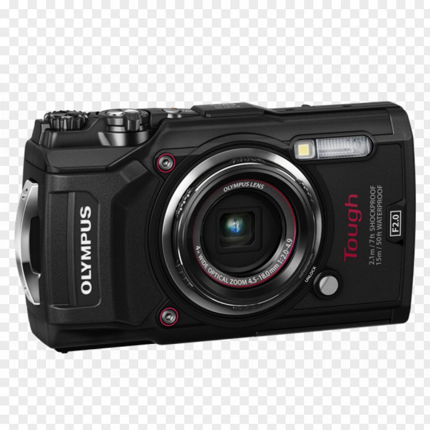 Camera Olympus Tough TG-4 Point-and-shoot Black PNG