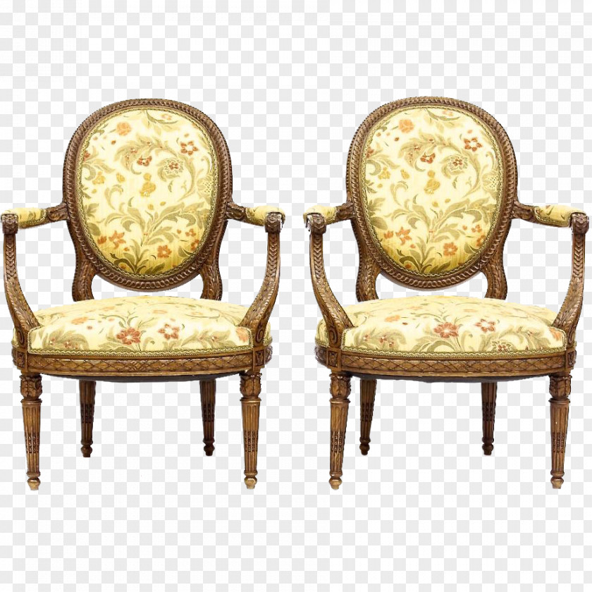 Chair Louis XVI Style Bergère Fauteuil Commode PNG