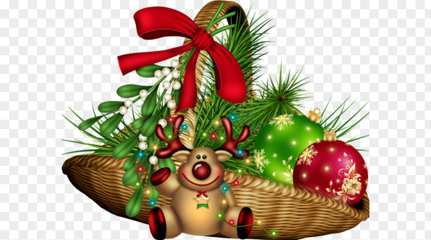 Christmas Gift Basket Ornament PNG