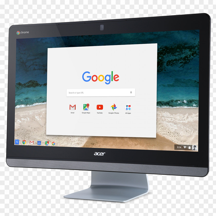 Intel Acer Chromebase 24 23.8 Inch Celeron 3215U All-in-one Chrome OS PNG