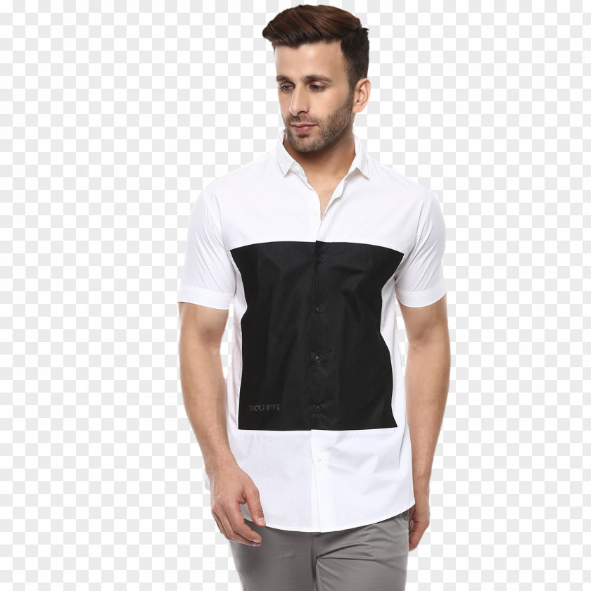 T-shirt Sleeve White Dress Shirt PNG