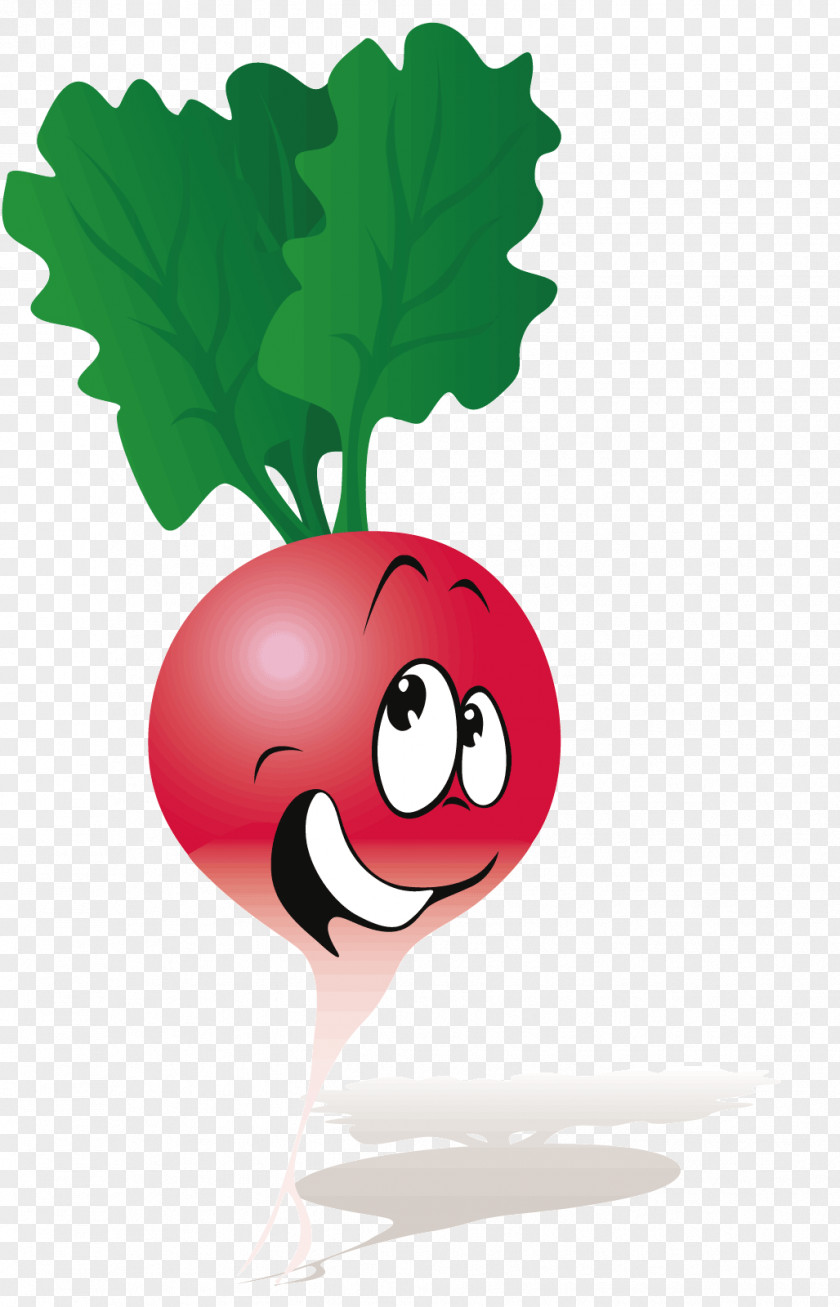 A Red Radish Vegetable Humour Clip Art PNG
