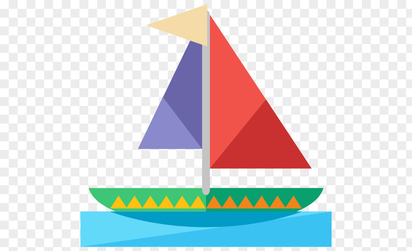 A Sail Boat Icon PNG