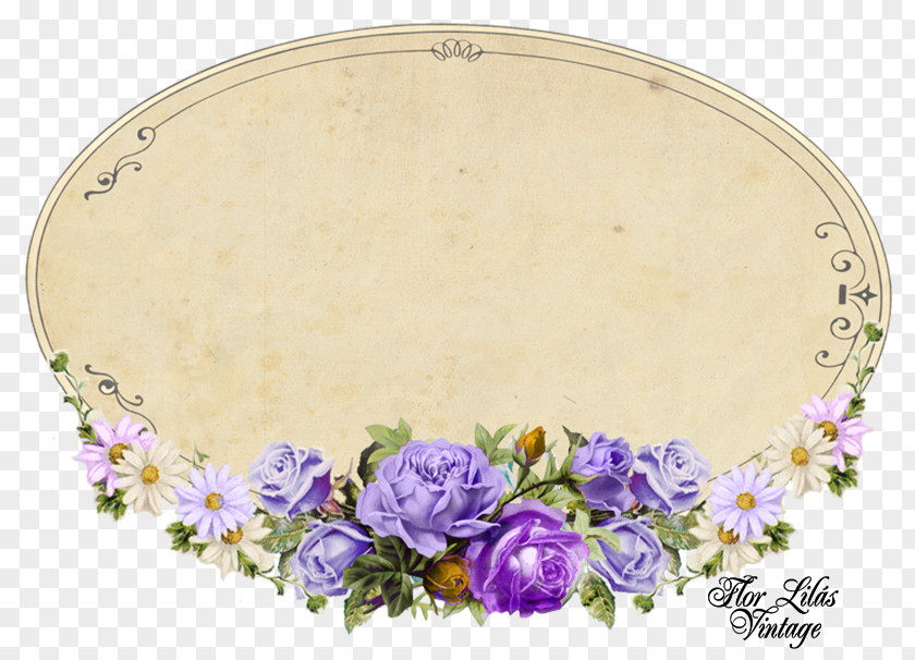 Floral Text Purple Lilac Design Flower PNG