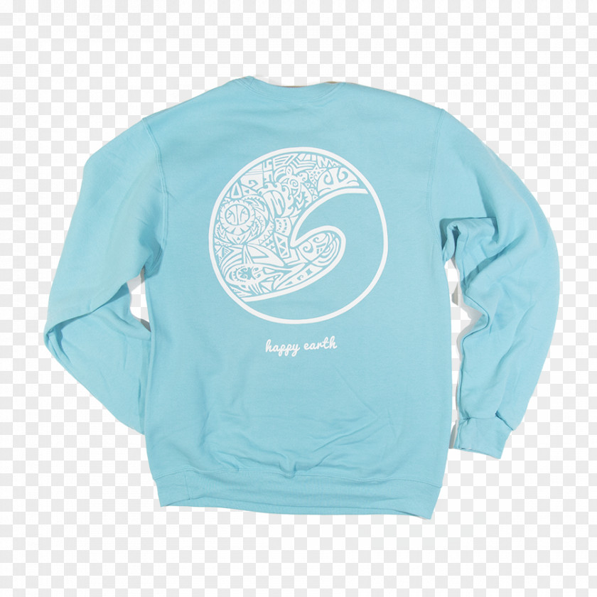 Happy Earth Sleeve T-shirt Hoodie Crew Neck Clothing PNG