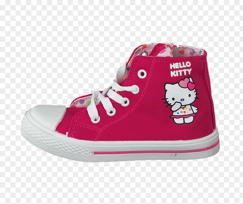 Hello Kitty Black And White Skate Shoe Sneakers Magenta Sportswear PNG