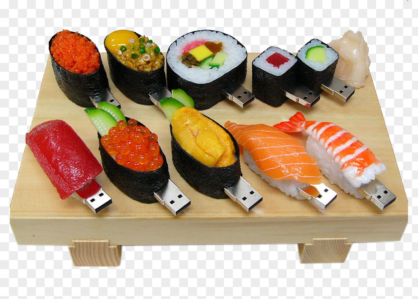 Japanese Sushi California Roll USB Flash Drives Cuisine PNG