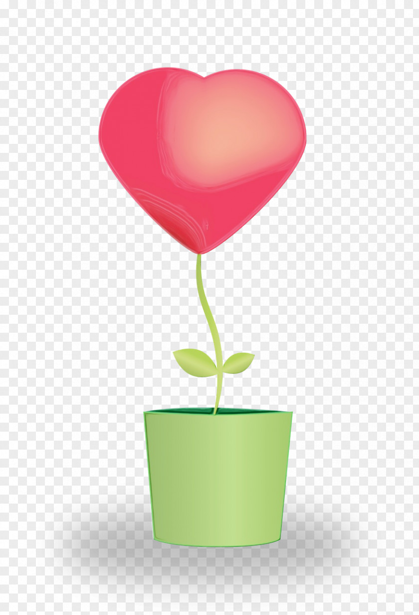 Anthurium Flowerpot Heart Pink Balloon Love Clip Art PNG