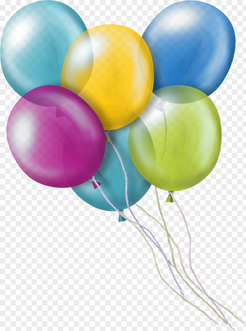 Balloon Birthday Blue Clip Art PNG
