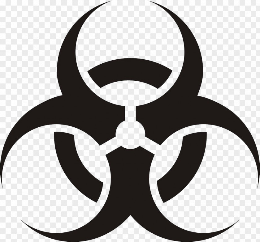 Cool Biological Hazard Symbol Clip Art PNG