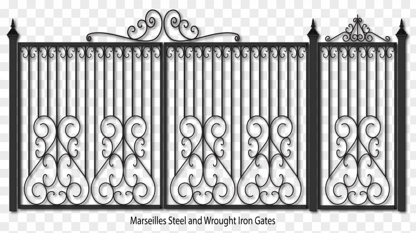 Gate Steel Wrought Iron Fence PNG