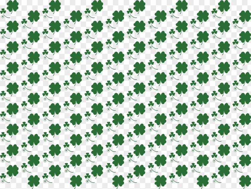Vector Hand-painted Tiled Background Clover T-shirt PNG