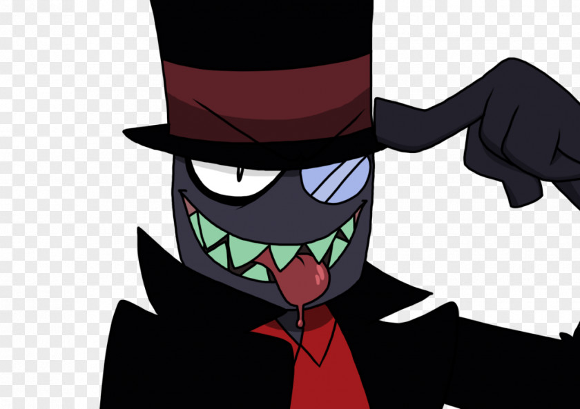 Black Hat Villain Drawing Cartoon Character PNG