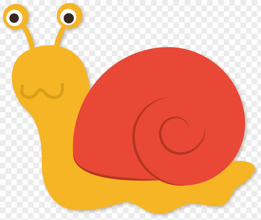 Cartoon Snail Vector Clip Art PNG