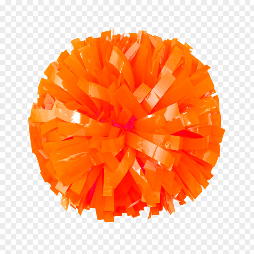 Orange Cheerleading Pom-pom Metallic Color PNG