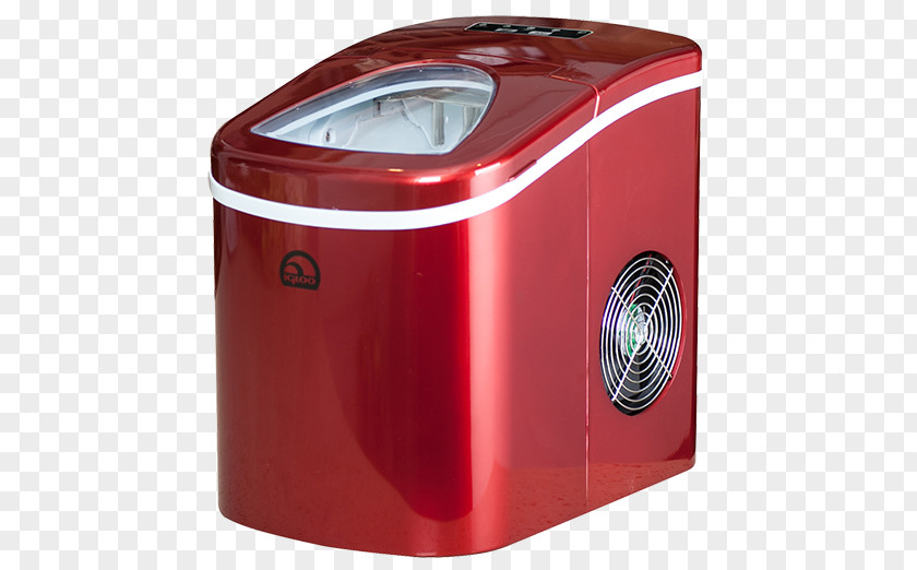 Red Fridge Ice Makers Igloo Compact Maker Ice108 Portable PNG