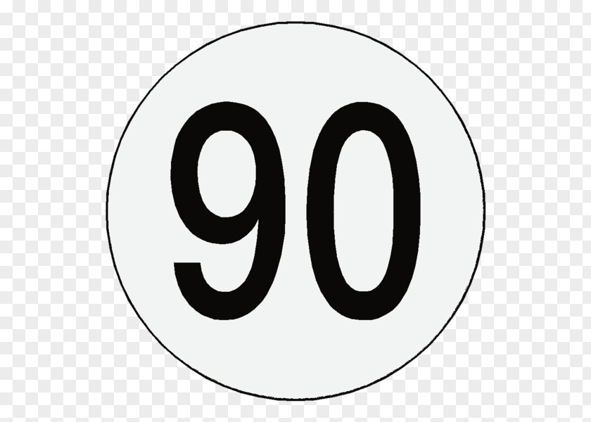 Symbol Speed Limit Dual Carriageway Number Sticker Kilometer Per Hour PNG