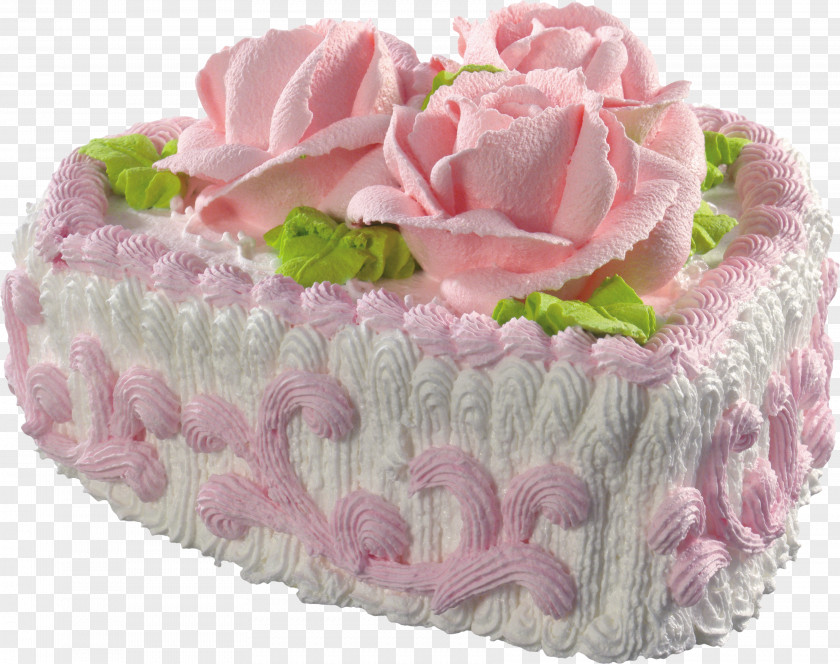 White Heart Cake With Pink Roses Picture Birthday Ice Cream Butter Chocolate PNG