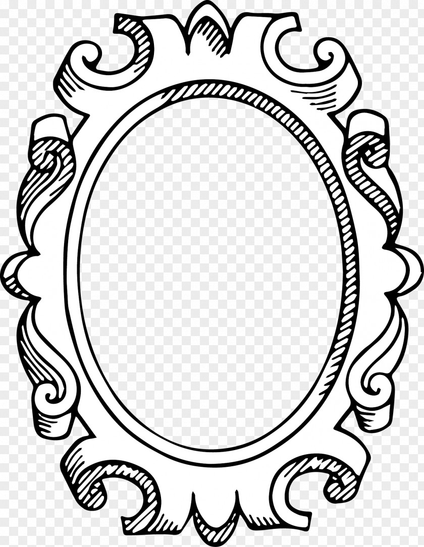 Circle White Picture Frames Clip Art PNG