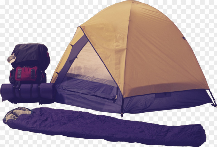 Vacation Tent Camping Sleeping Bags Tourism Backpack PNG