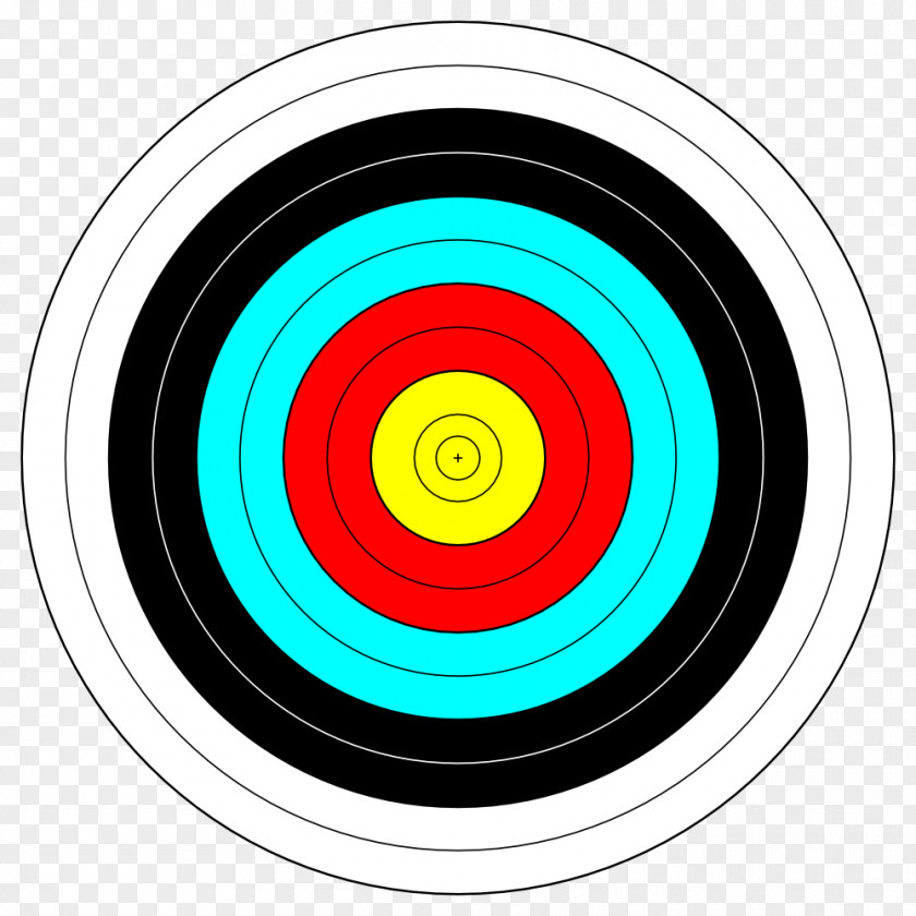 Art Target Archery Shooting Clip PNG