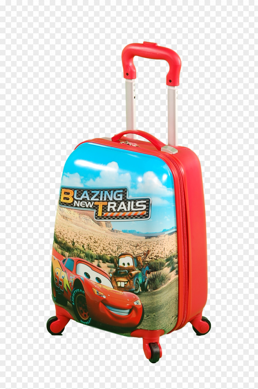 Suitcase Hand Luggage Lightning McQueen Cars The Walt Disney Company PNG