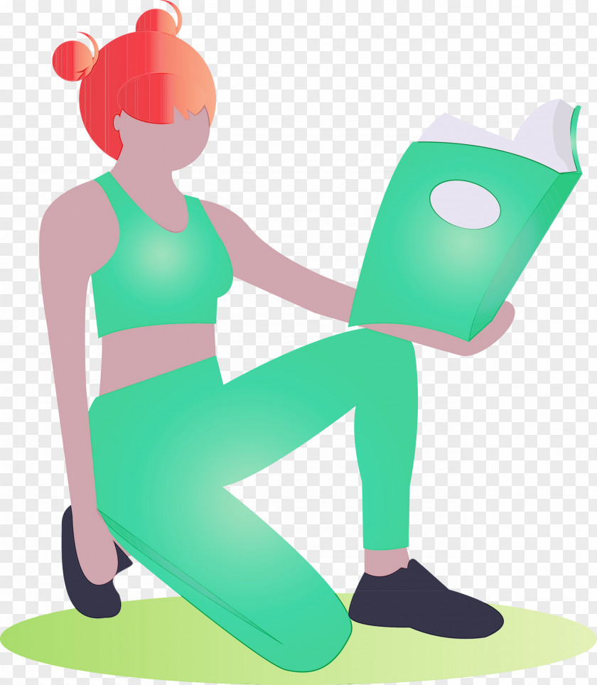 Green Sitting PNG