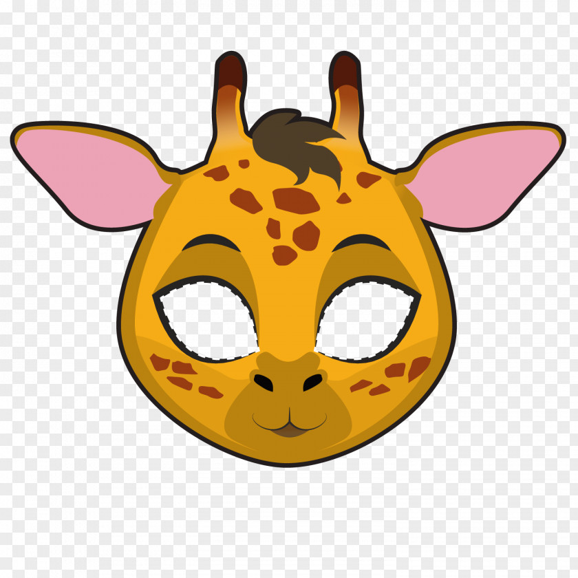 Sika Deer Mask Northern Giraffe Drawing Stock Illustration PNG