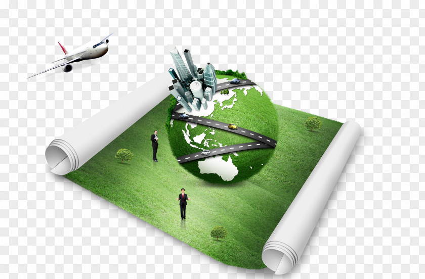 Green Earth Paper Poster PNG