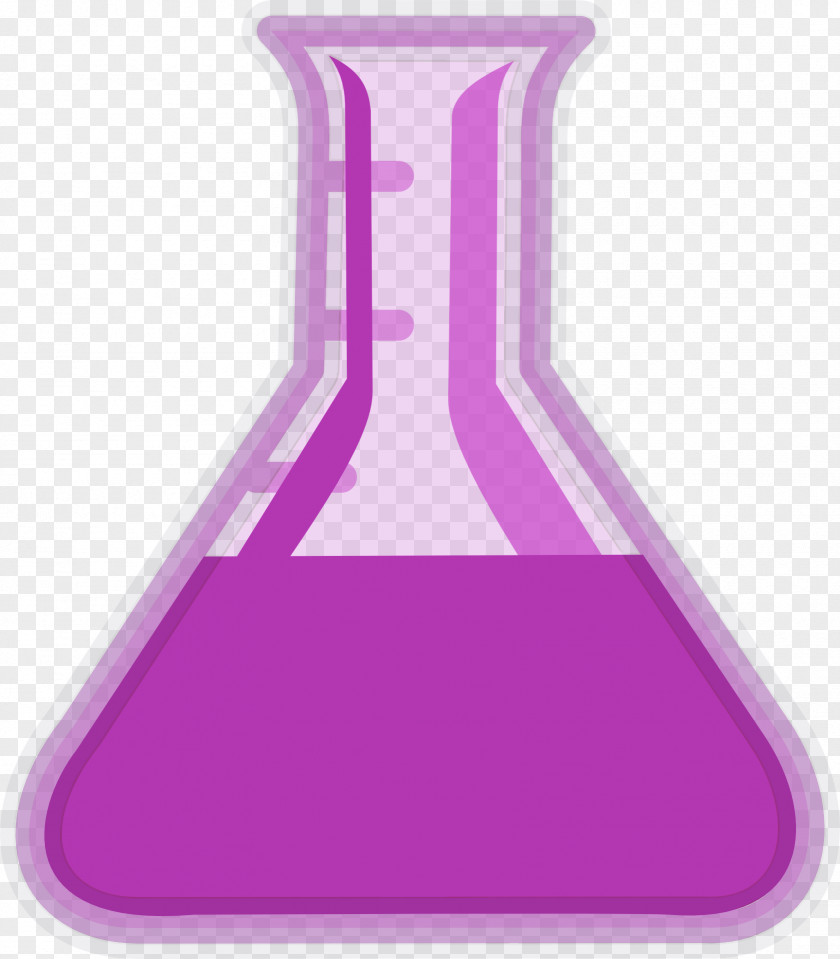 Magenta Laboratory Equipment Violet Purple Beaker PNG