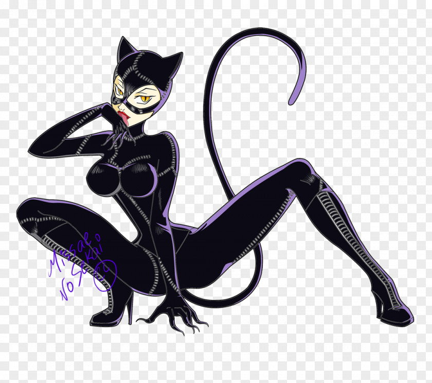 Vector Woman Catwoman Iron-on Comics Art PNG