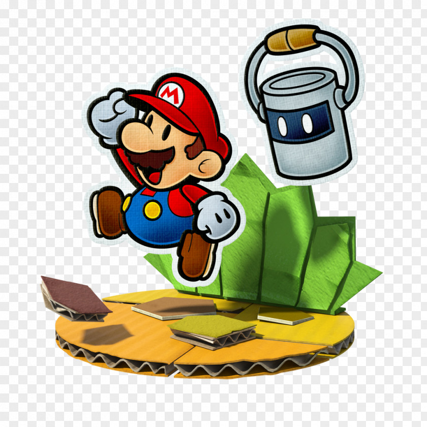 Mario Paper Mario: Color Splash Wii U PNG