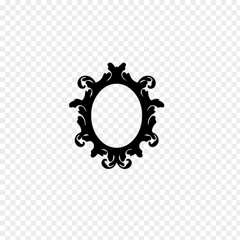 Silhouette Picture Frames Baroque Ornament Clip Art PNG