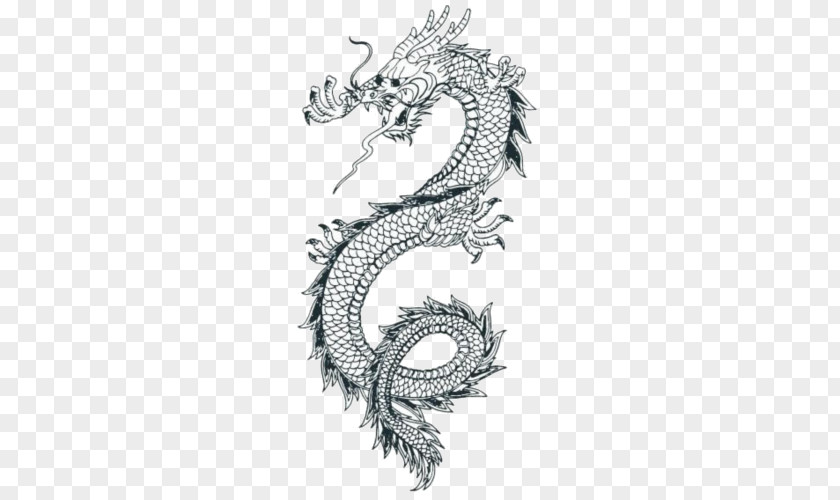Temporary Tattoos China Japanese Dragon Chinese Drawing PNG