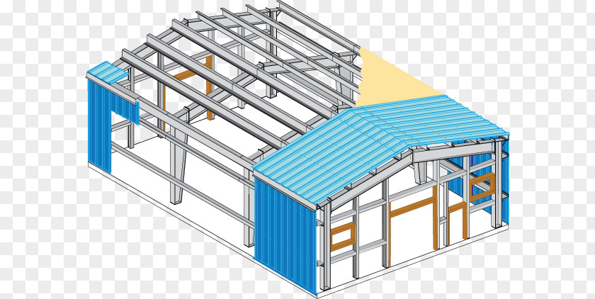 Building Steel Architectural Engineering Pre-engineered Metal Roof PNG