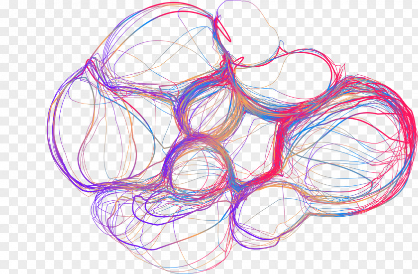 Colorful Line Curve Paper Euclidean Vector PNG