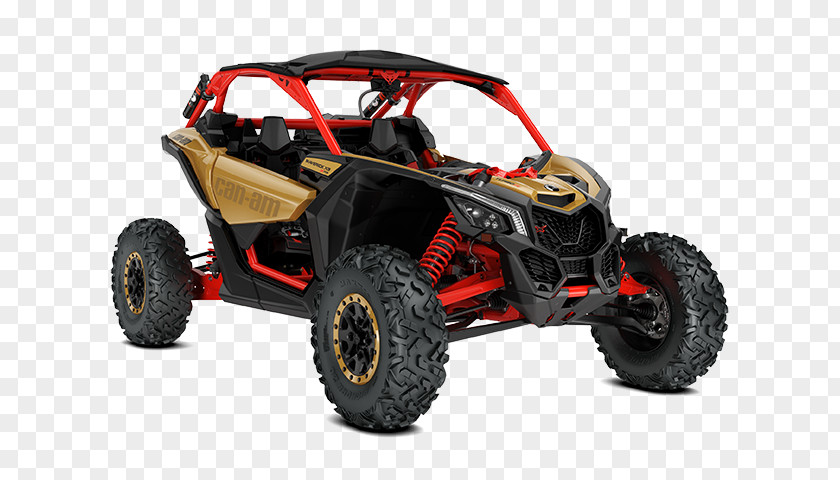 Gold Liquid Can-Am Motorcycles Side By All-terrain Vehicle PNG