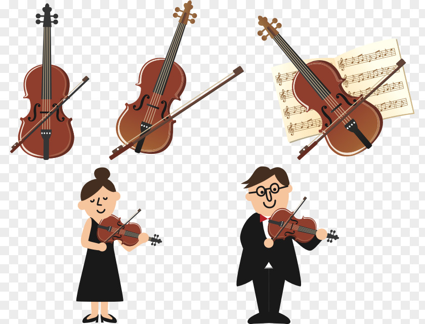 Violin Violone Cello Viola Double Bass PNG