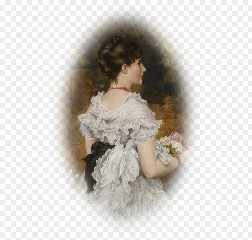 Amour British Shorthair Victorian Era Woman Portrait PNG