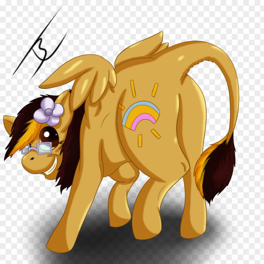 Golden Shine Lion Cat Mammal Horse PNG