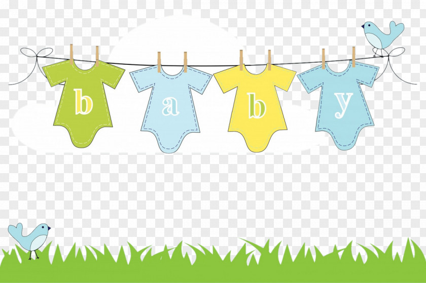 Hand-painted Dry Clothes Infant Clothing Children's Clip Art PNG