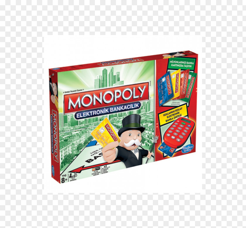 Toy Monopoly Junior Board Game Hasbro Electronic Banking PNG